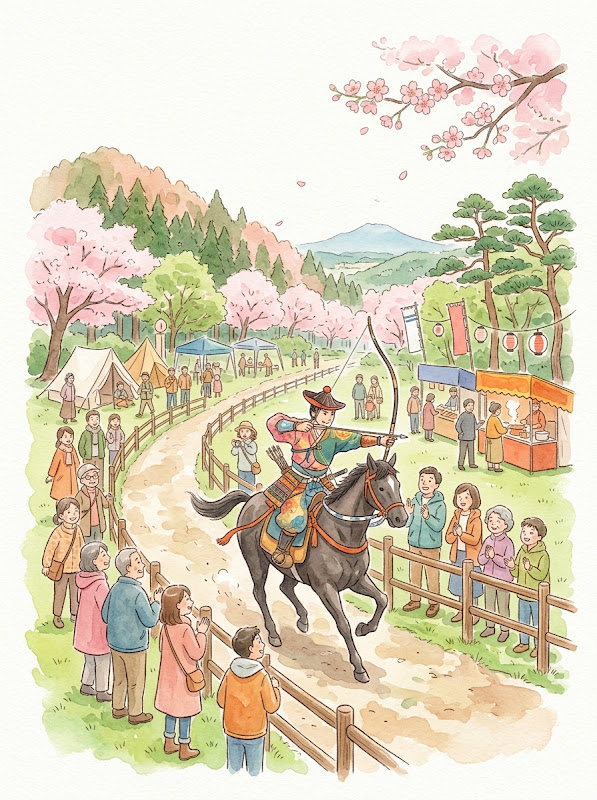 北条流鏑馬 八王子馬上弓くらべ×日本歴史伝統文化が4/4〜5に八王子ひよどり山キャンプ場で開催!_800