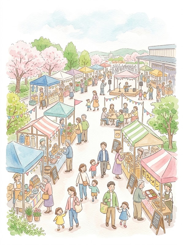 第８回さくらまるしぇが10/18に八王子綜合卸売協同組合駐車場で開催！ハンドメイドや焼き菓子が集合_800